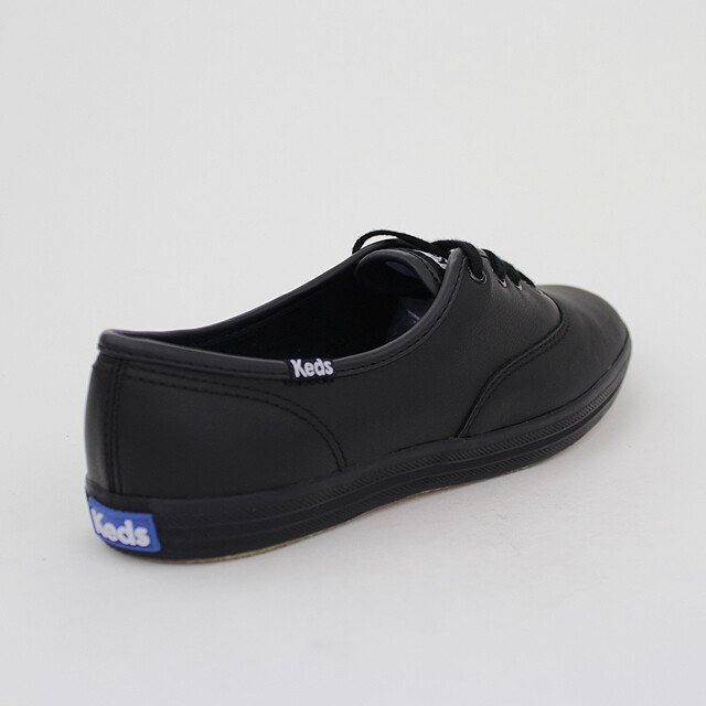 all black leather keds